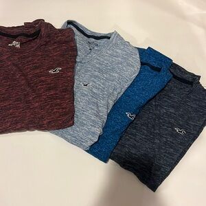 Bundle of four men’s size small gently more Hollister short sleeve T-shirts